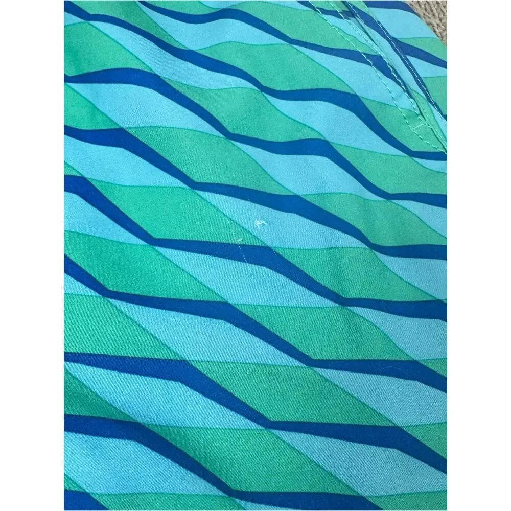 Fair Harbor Boys' Orange Floral, Blue Tie-Dye & Teal Wave Swim Trunks Set